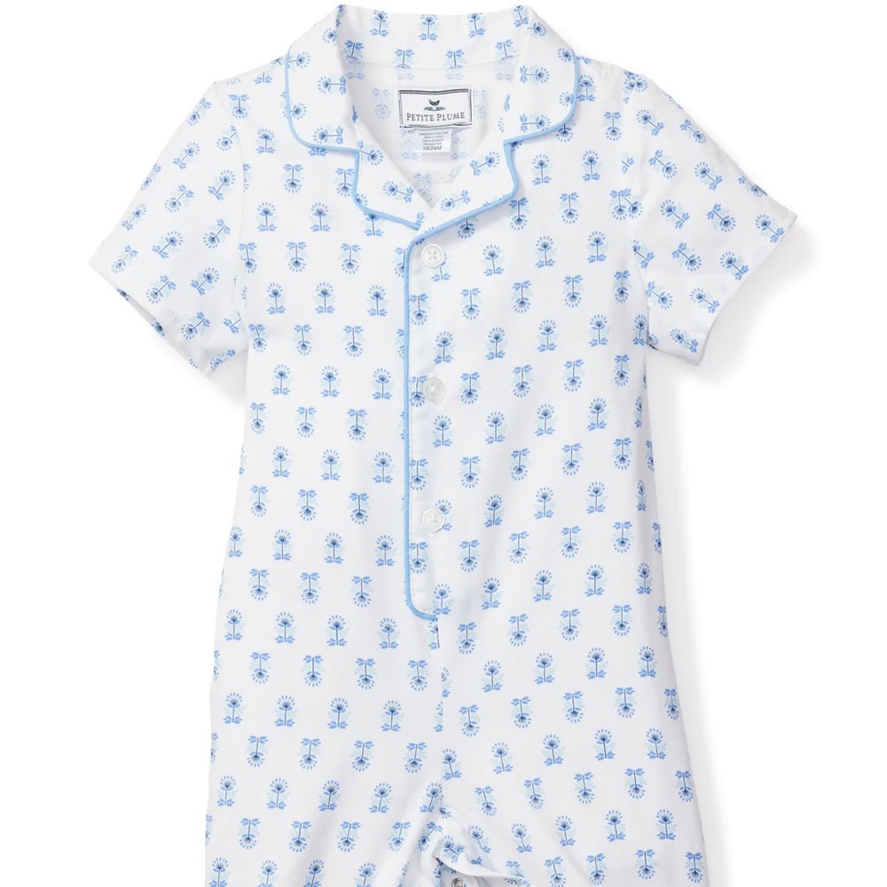 Petite Plume Romper - Botanical